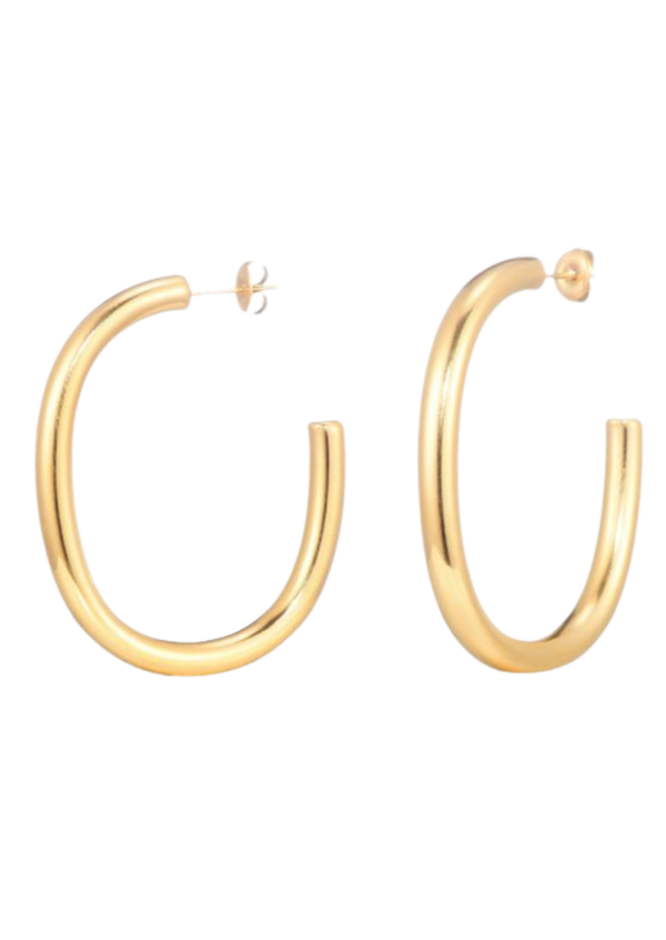 Oorbellen Ovale hoops