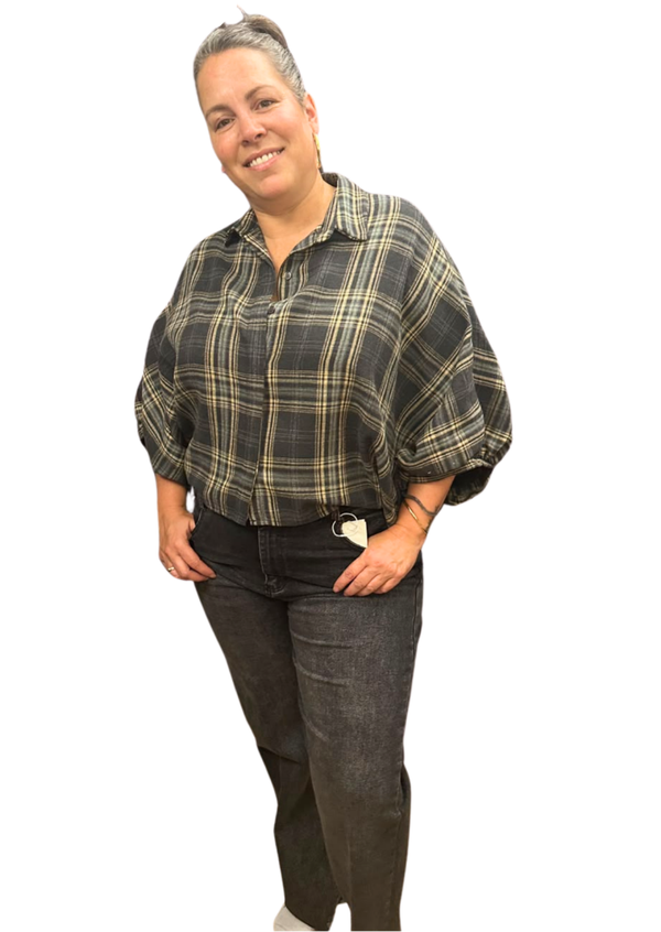 Ruitblouse flannel (verschillende kleuren)