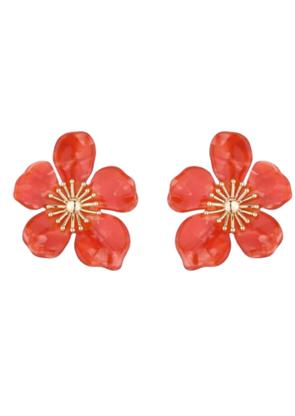 Oorbellen flower - meerdere kleuren -