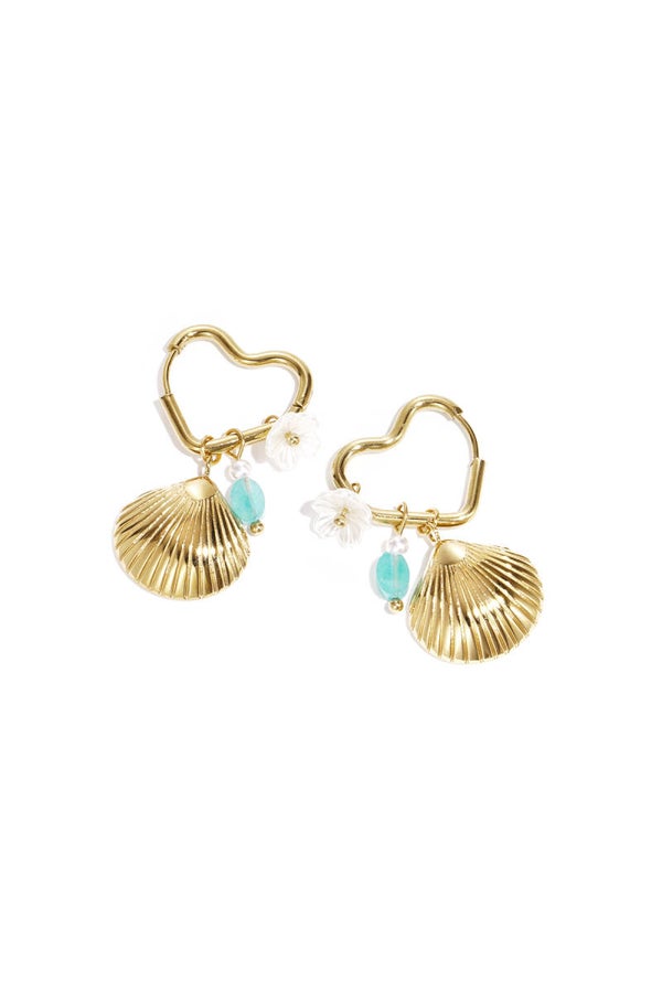 Oorbellen beach heart