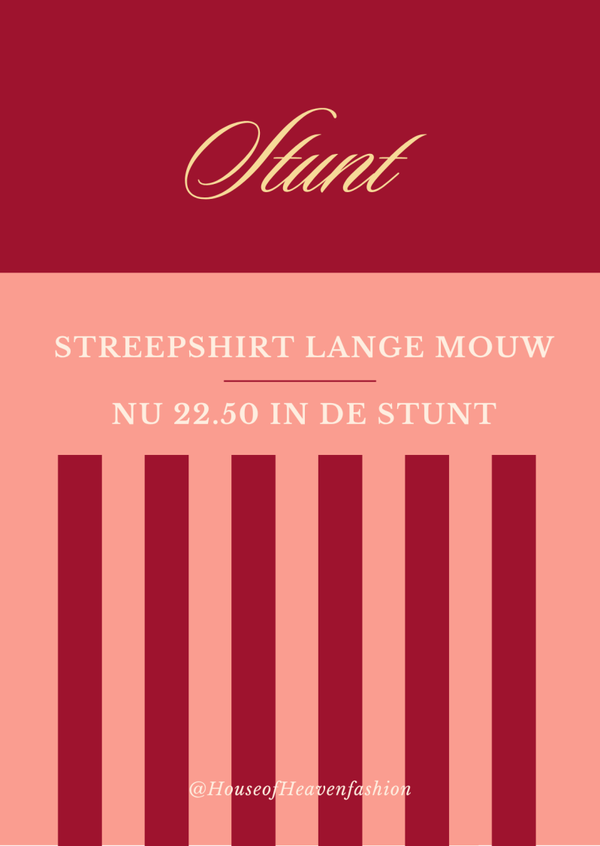 Stunt streepshirt