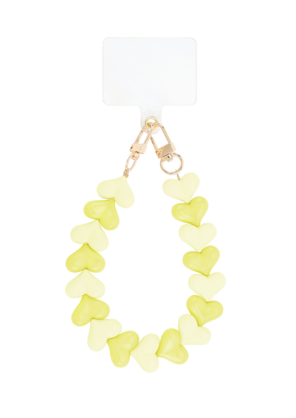 Telefoonkoord hartjes - meerdere kleuren -