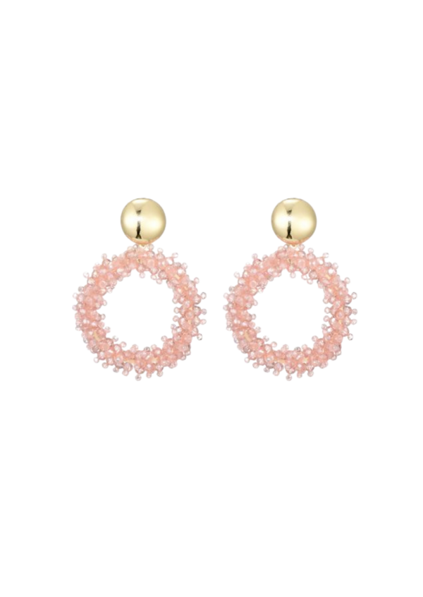 Oorbellen beautifull pink
