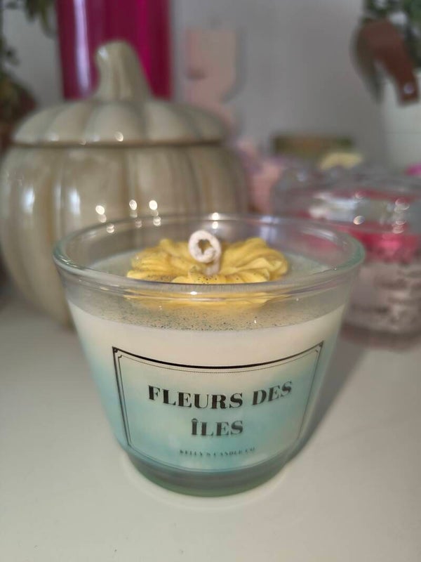 Bougie fleurs des îles