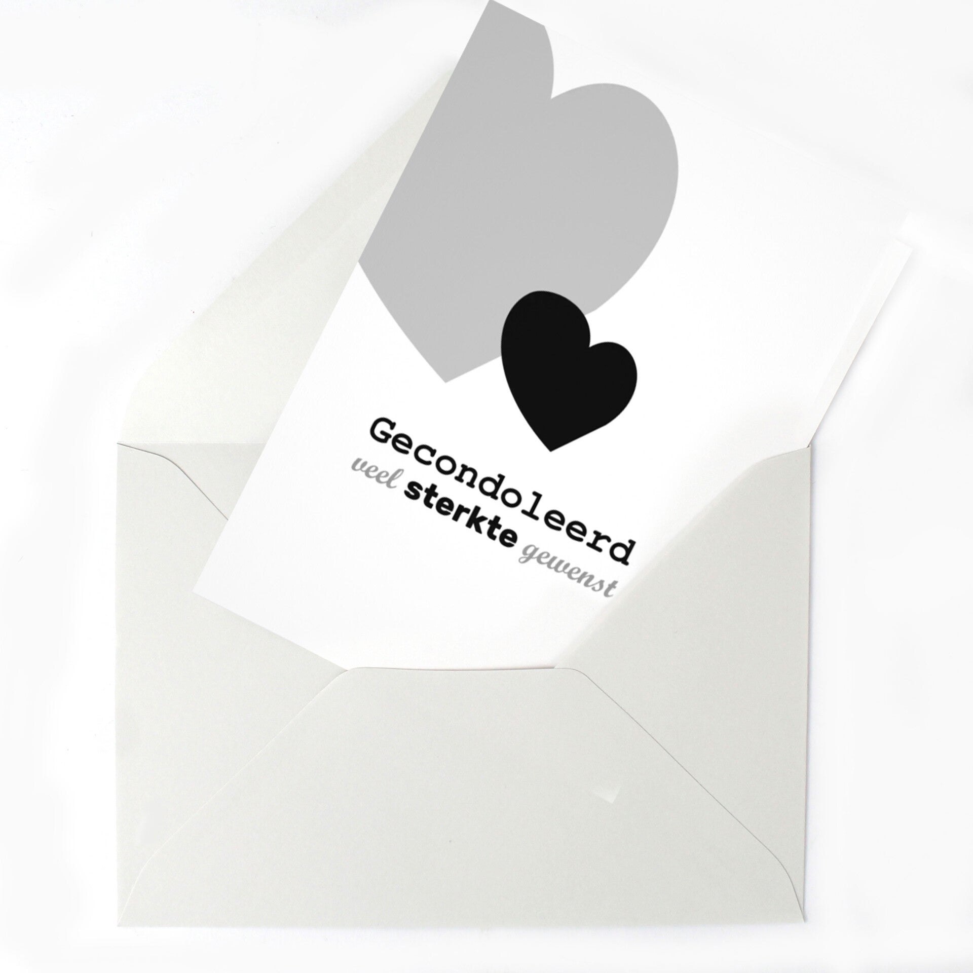 Gecondoleerd veel sterkte gewenst