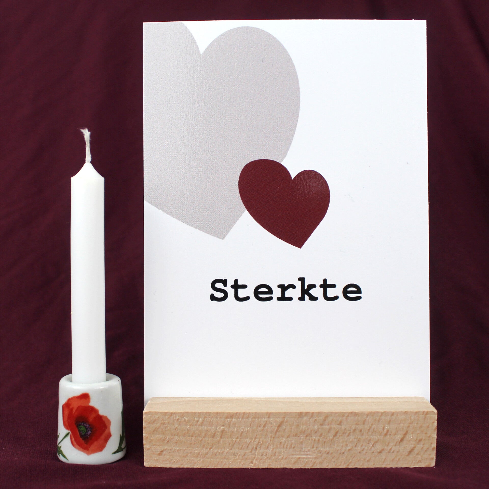 Sterkte kaart met troostcadeau