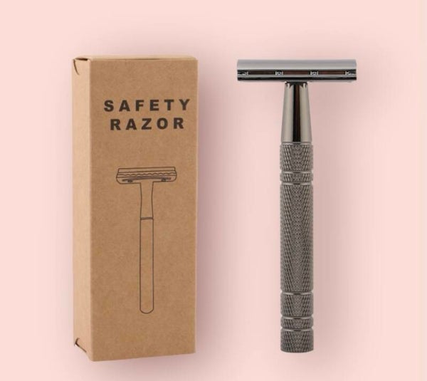 Safety razor aluminium zwart  #202201