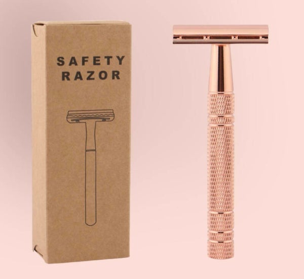 Safety razor rosé gold #202202
