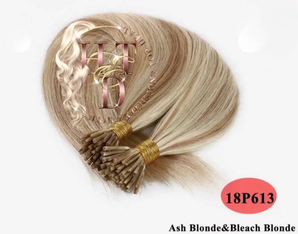 Microring Extensions (#18P613 Ash Blonde & Bleach Blonde))