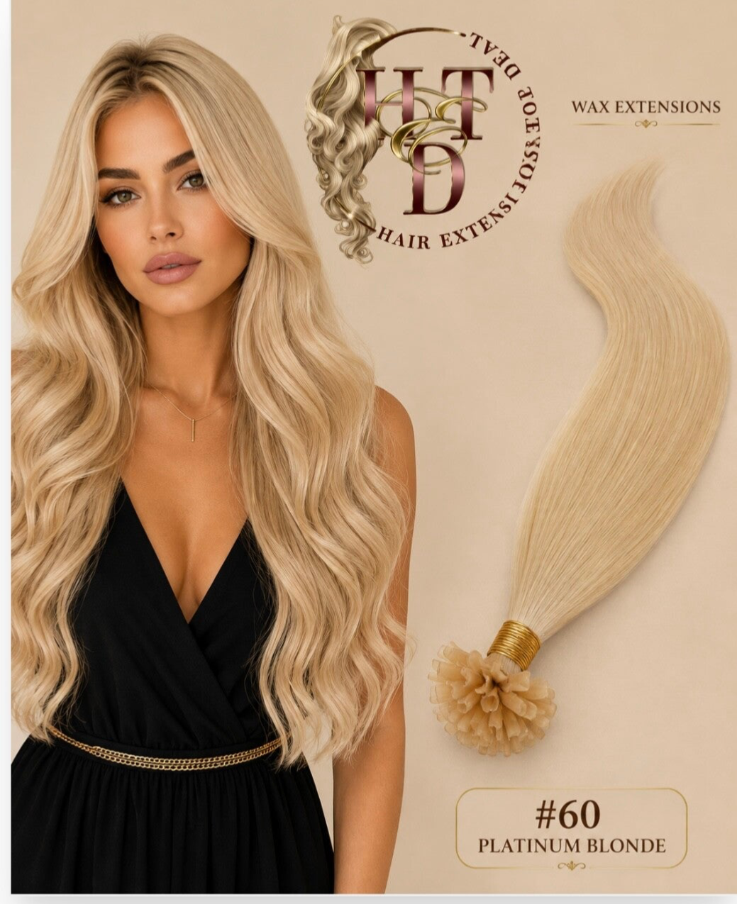 Wax Extensions (#60 Platinum Blonde)
