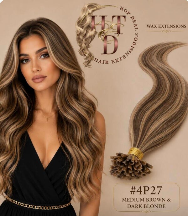 Wax Extensions (#4P27 Medium Brown & Dark Blonde)