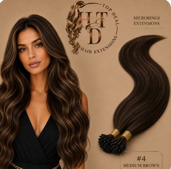 Microring Extensions (#4 Medium Brown)