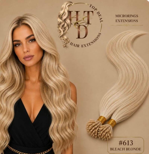Microring Extensions (#613 Bleach Blonde)