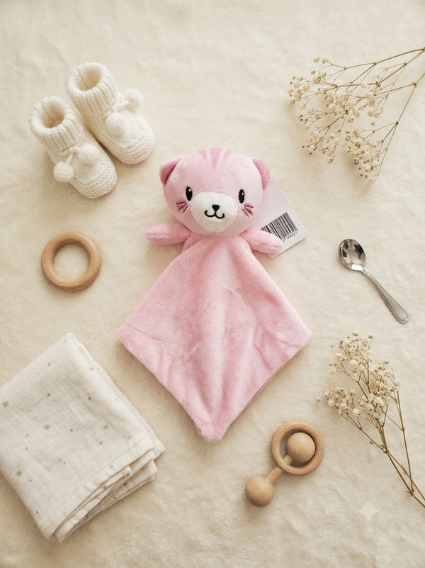 Doudou chat rose