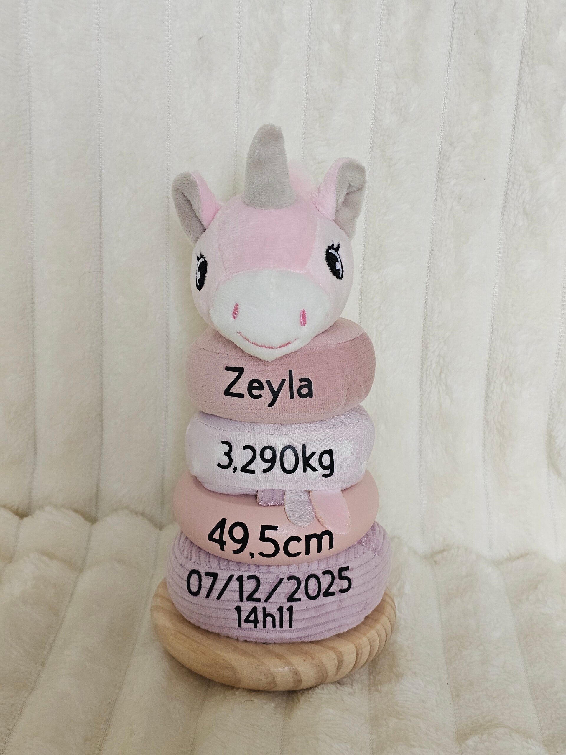 Tour à empiler licorne