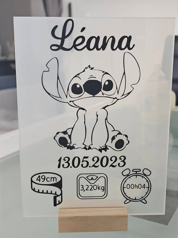 Plaque personnalisé Stitch