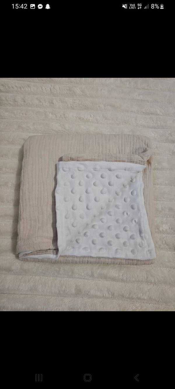 Couverture beige Camelya/Licorne