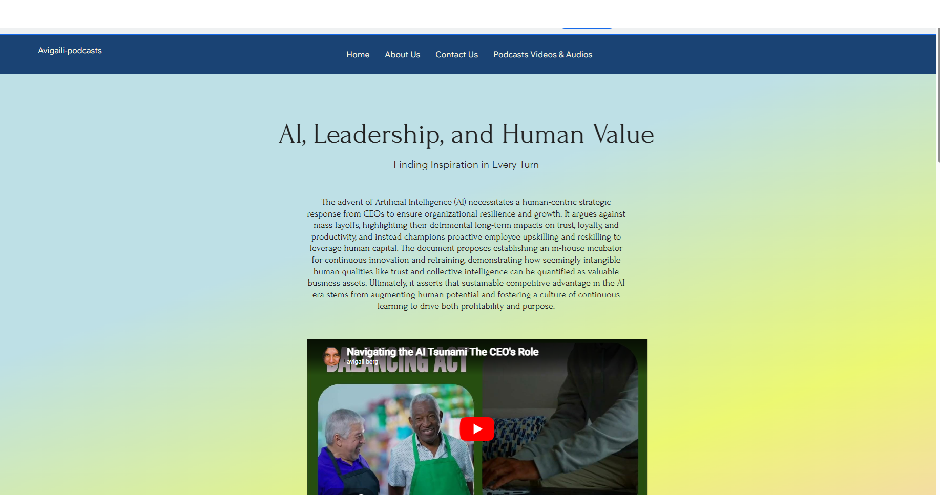 Educational videos, white papers and audio podcasts with Gemini tools