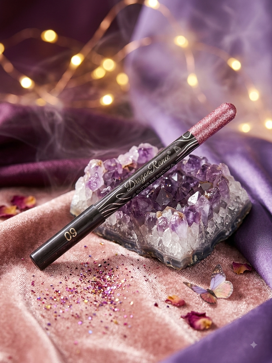 Dragon Ranee Metallic Glitter Eyeshadow & Eyeliner Stick (#09 Shimmering Magenta/Berry)