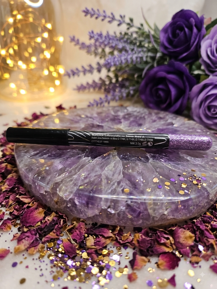 Dragon Ranee Metallic Glitter Eyeshadow & Eyeliner Stick (Sparkling Lavender/Purple)