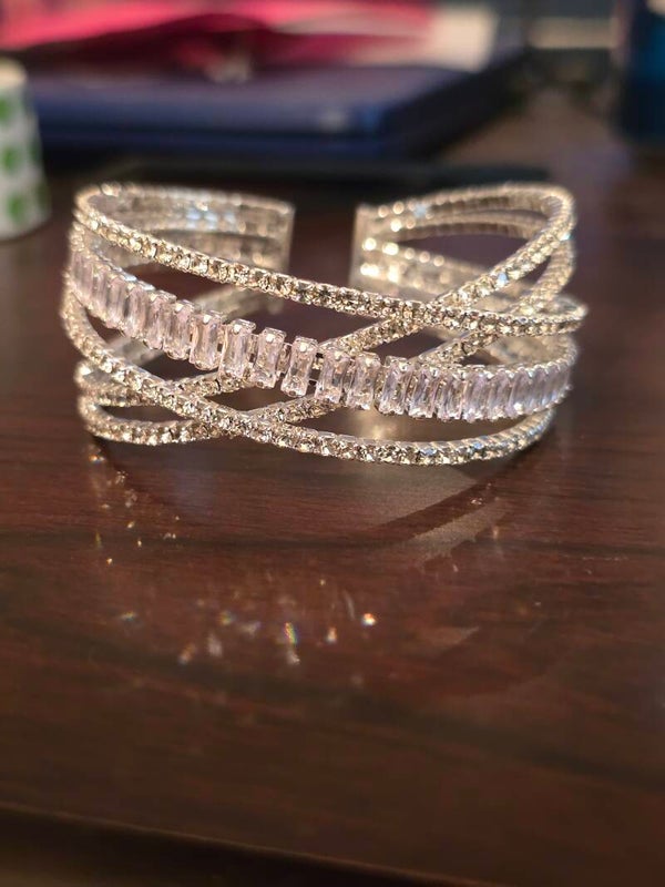 Cz Diamond cuff bracelet
