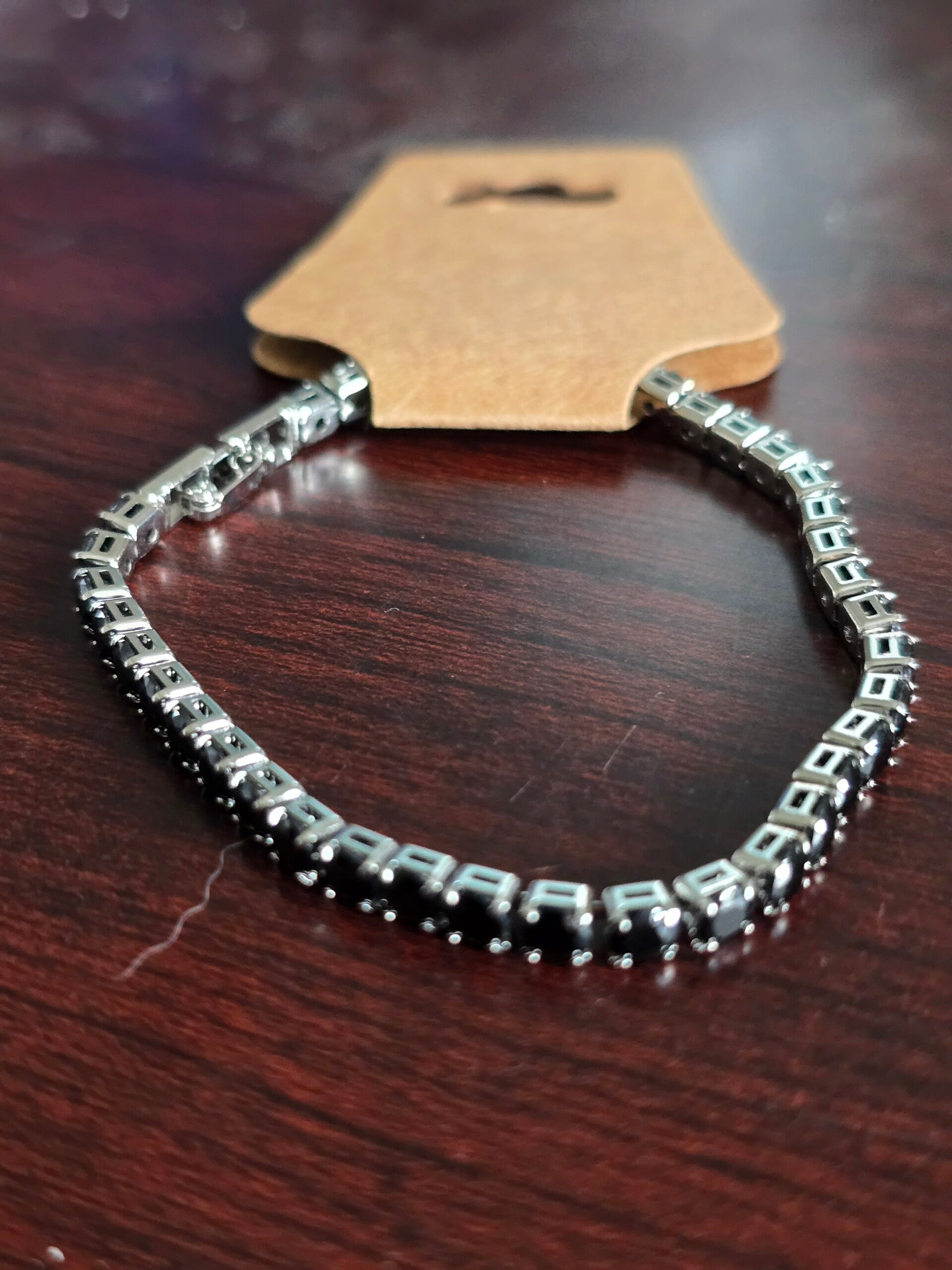 Black cz diamond bracelet