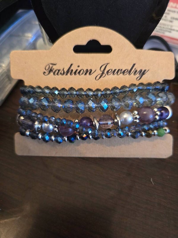 5 piece set of boho bracelets