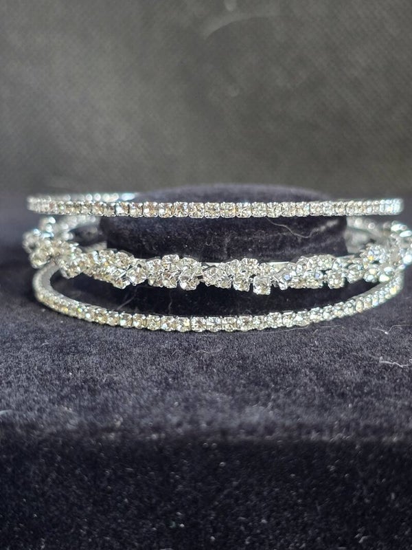Beautiful cz diamond cuff bracelet