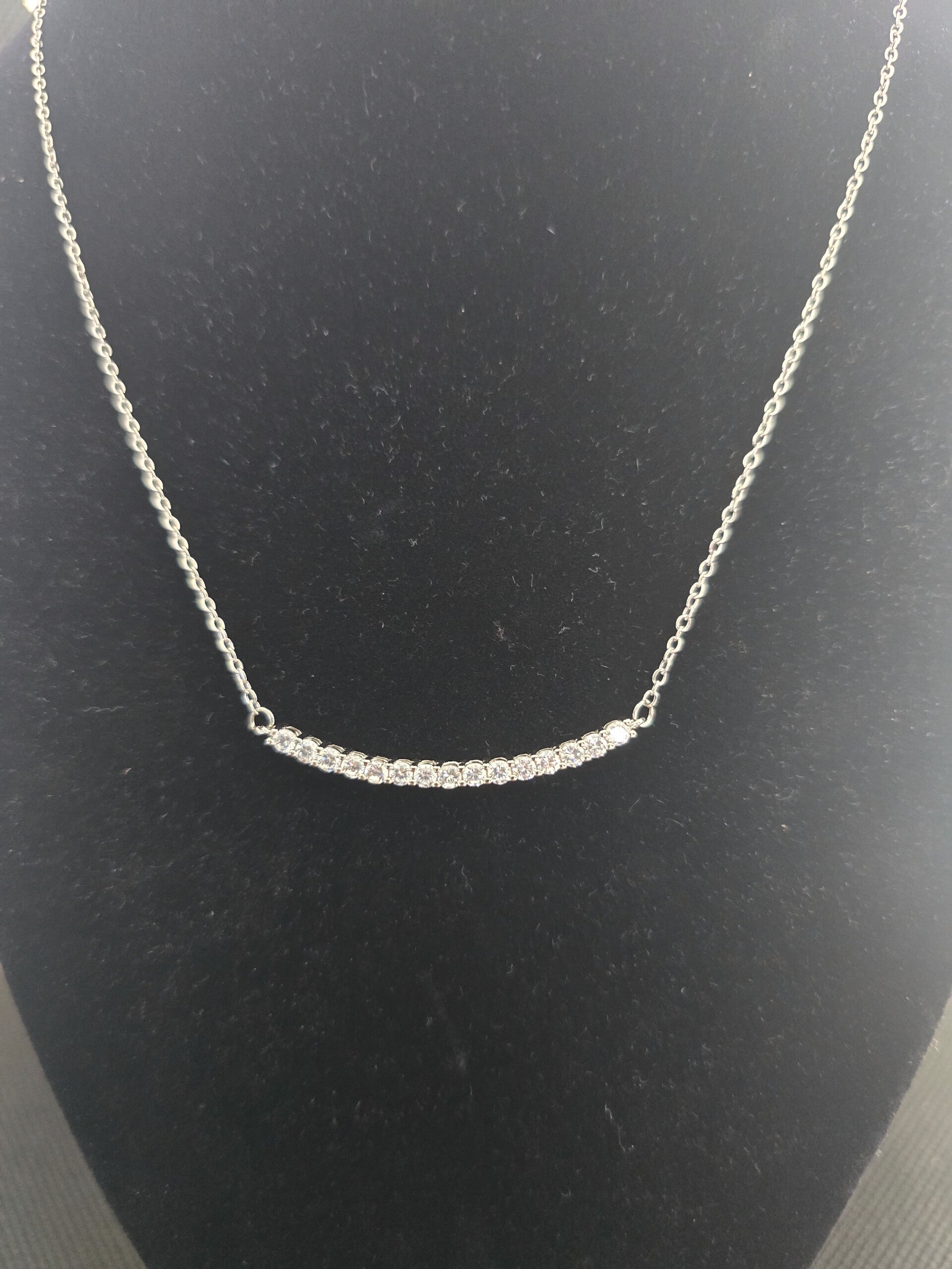 925 SS cz diamond necklace