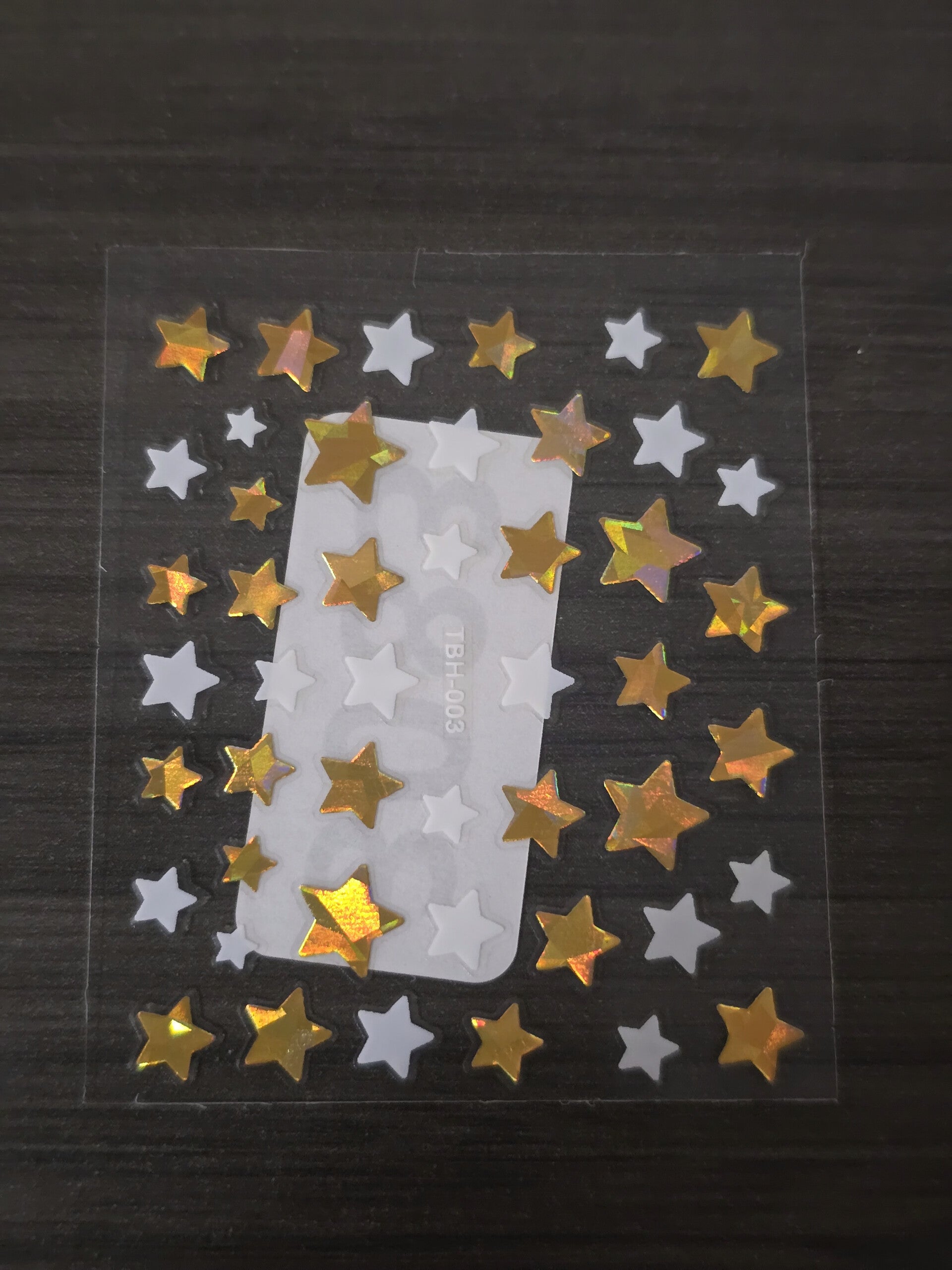 10-Sheet Gold & White Metallic Holographic Nail Art Decal Bundle - Stars, Moon, Floral, Butterfly Wings, Seashells, Feathers & Bunny Accents