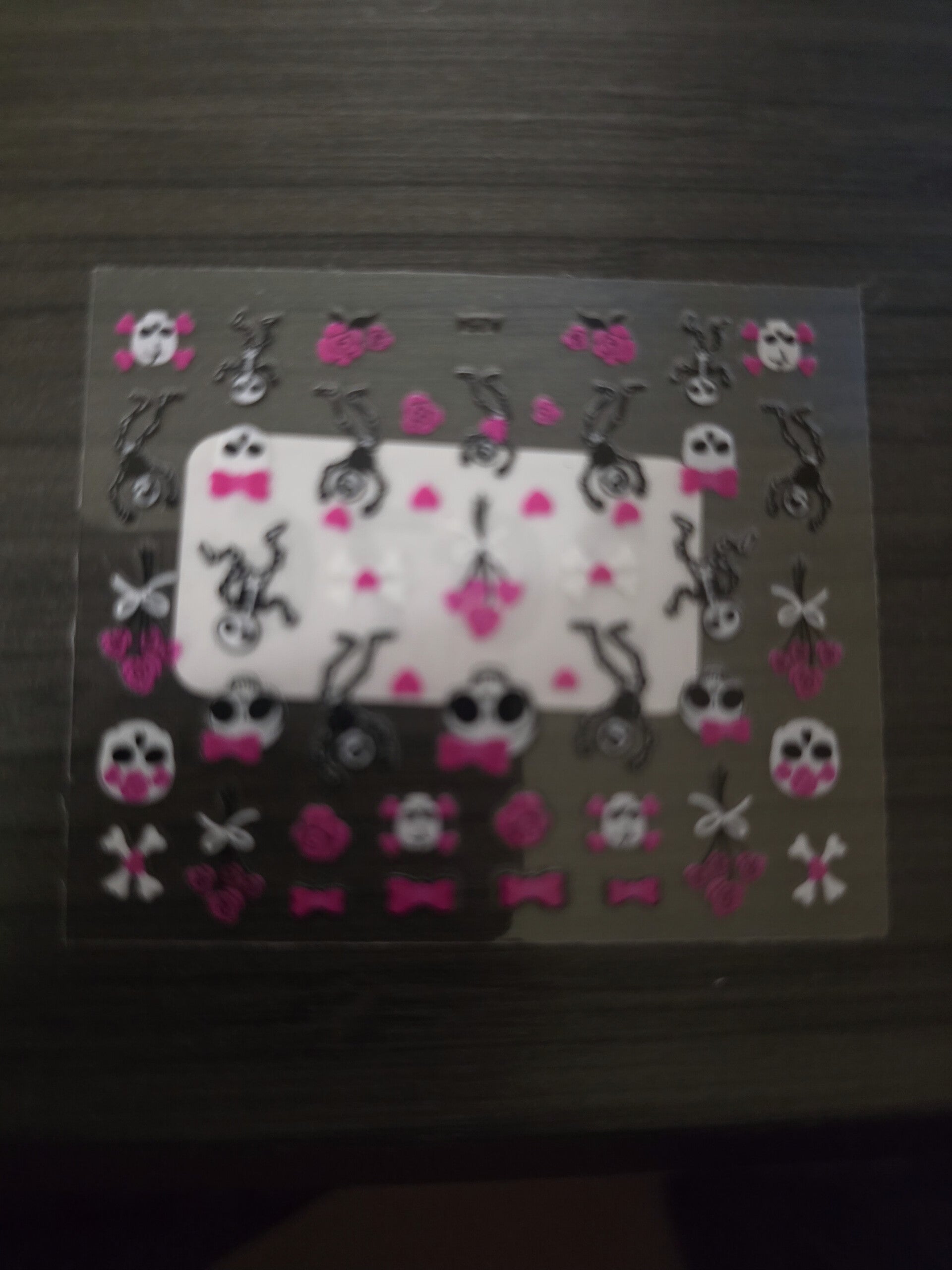 5-Sheet Halloween Nail Art Decal Set - Pink & Purple Goth, Spiders, Jack Skellington & Cute Pumpkins