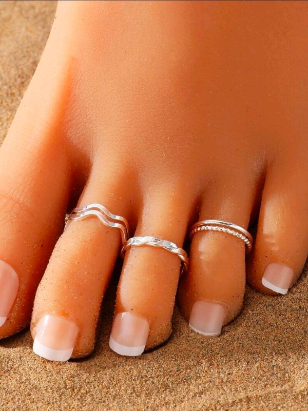 3 Piece toe rings set