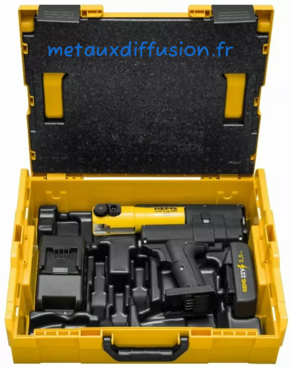 Sertisseuse radiale Mini-press - Electro-hydraulique - 22 kn - REMS - avec batterie 22V 2.5 Ah - chargeur - L-Boxx - 578014 R220