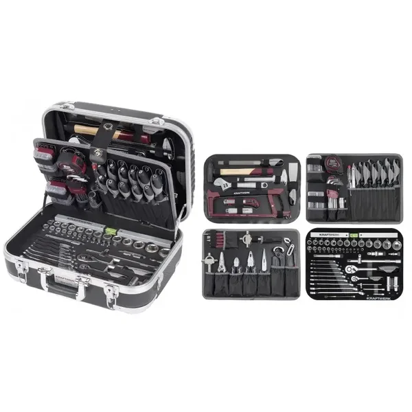 Mallette d'outils en ABS B100 KRAFTWERK - 170 pièces - 202.100.100