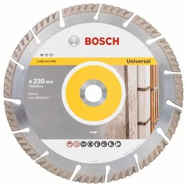 Disque à tronçonner diamanté BOSCH D Pro Universel ECO MATX construction 230x22.23 mm - 2608615065