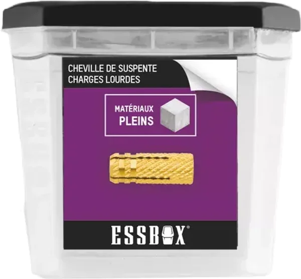 Cheville ESSBOX SCELL-IT laiton - ØM6 mm - Boite de 100 - EX-91151606