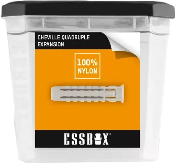 Cheville ESSBOX SCELL-IT Nylon - Galaxy - Ø8 mm x 40 mm - Boite de 100 - EX-91011408