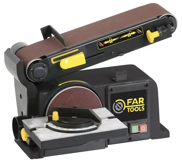 Combiné ponceur BDS 150 - 370 W - Bande 100 x 915 mm - Bras inclinable à 90° - Disque D.150 mm - FAR TOOLS - 113203
