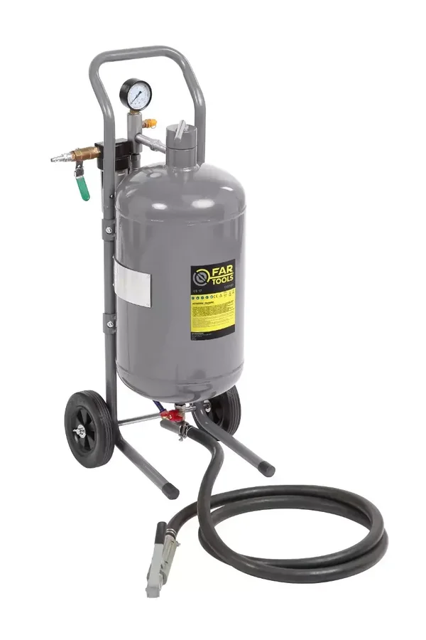 Cuve de sablage mobile CS 17 - 17L - Buse de 2-2.5-3-3.5 - FAR TOOLS - 115100