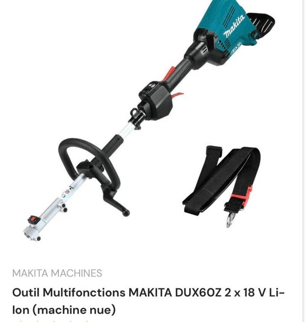Kit DUX60Z LT   Dux60Z+faucheuse au sol 50cm + débroussailleuse + 2bat 18v 6Ah