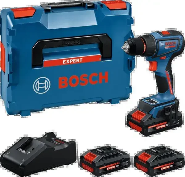 Perceuse-visseuse sans fil EXPERT- EXSR18V-90 - BOSCH - avec 3 batteries 4Ah - chargeur - L-Boxx - 06019R2102