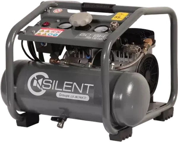 Compresseur Silent 6C SH LACME 6 m³/h monophasé - 6 L 8 bar - 461910