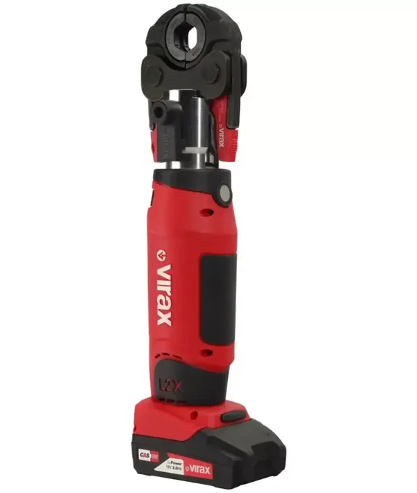 Presse à sertir électro-mécanique VIPER L2X + Inserts TH16-20-26 - VIRAX - avec 2 batteries 18V 2.0Ah - chargeur rapide - coffret- 253577