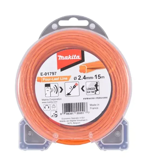 Fil nylon Trèfle torsadé diam 2.4 MAKITA - E-01