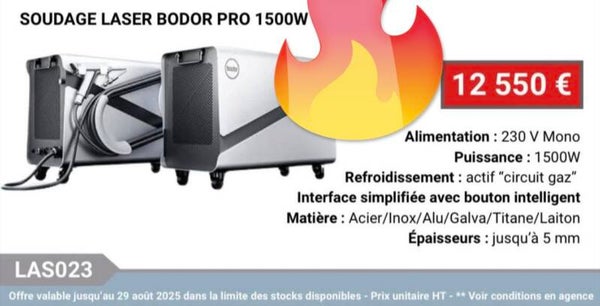 SOUDAGE LASER BODOR PRO 1500W