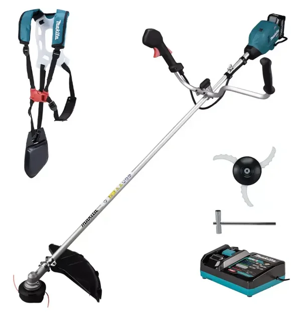Débroussailleuse XGT - MAKITA - avec batterie 4.0Ah 40V Max - chargeur - accessoires - UR006GM102