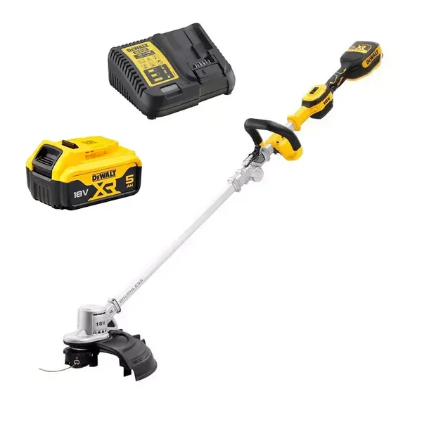 Coupe bordure repliable XR 18V Brushless - DEWALT - avec 1 batterie 18v 5.0Ah - chargeur - DCMST561P1-QW