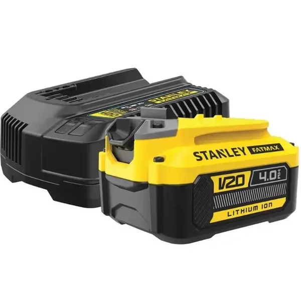 Fatmax V20 Kit de démarrage - STANLEY - avec 1 batterie 18V 4.0 Ah + chargeur de batterie - SFMCB14M1