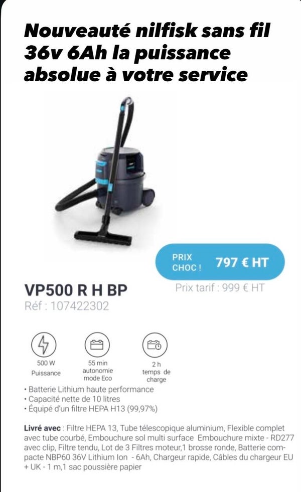VP500 R H BP Réf: 107422302