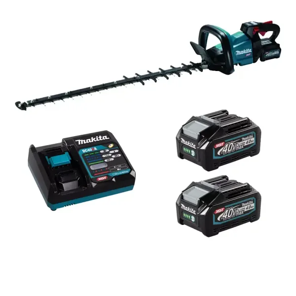 Taille-haie M 75 cm 40V max XGT - MAKITA - 2 batteries 40v 4.0Ah - chargeur - UH007GM201